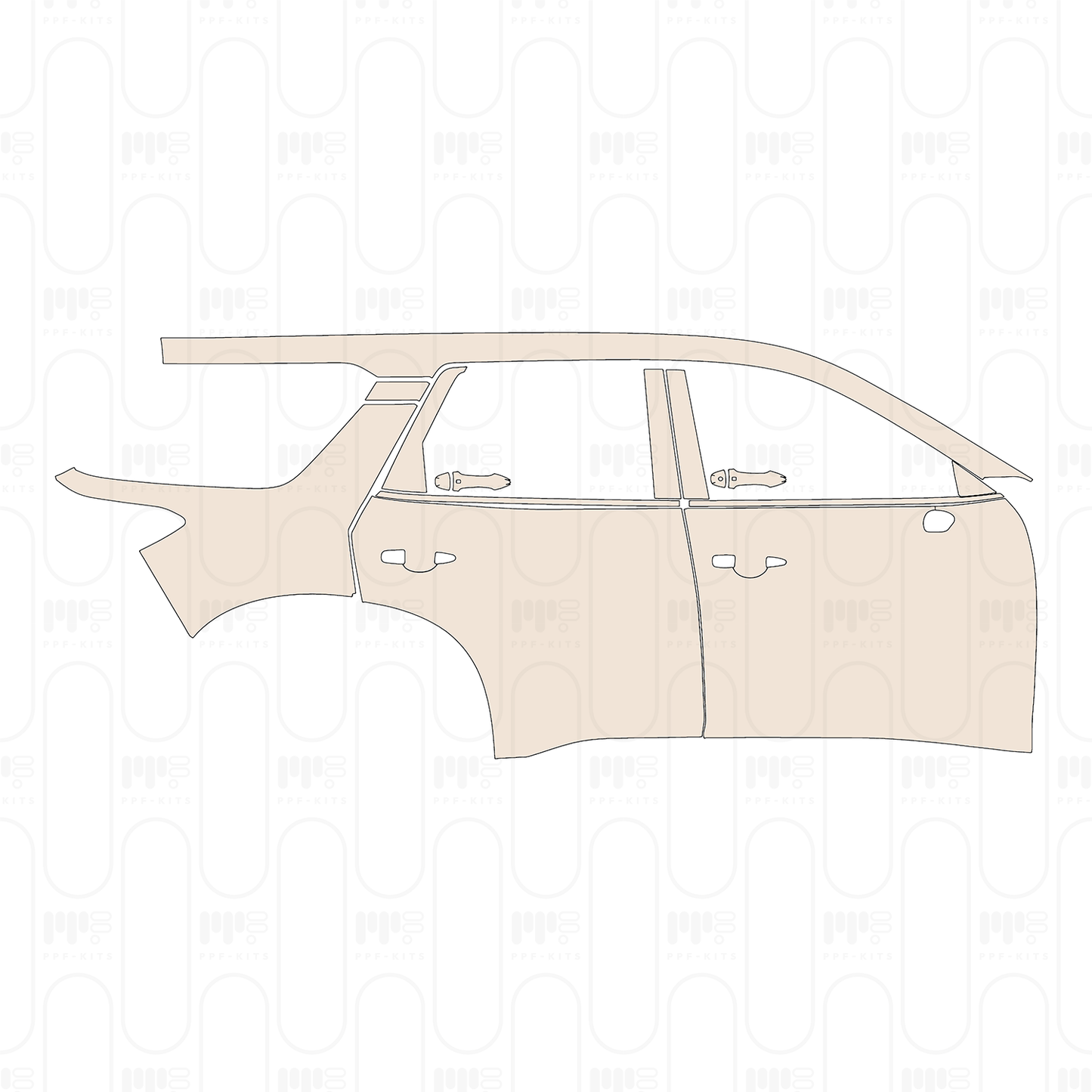 Pre-Cut PPF Nissan Pathfinder SV 2023