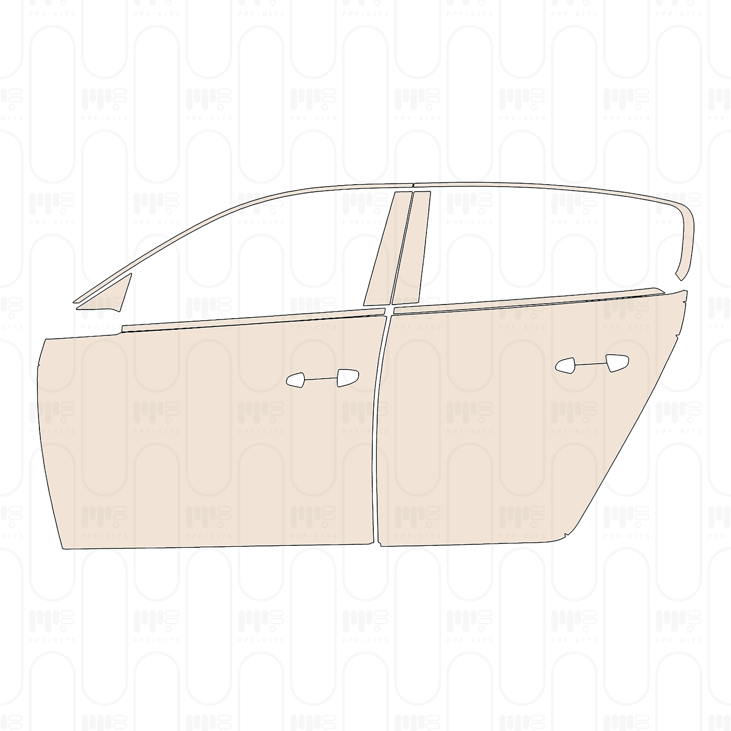 Pre-Cut PPF Peugeot 308 (EU) Allure 2023