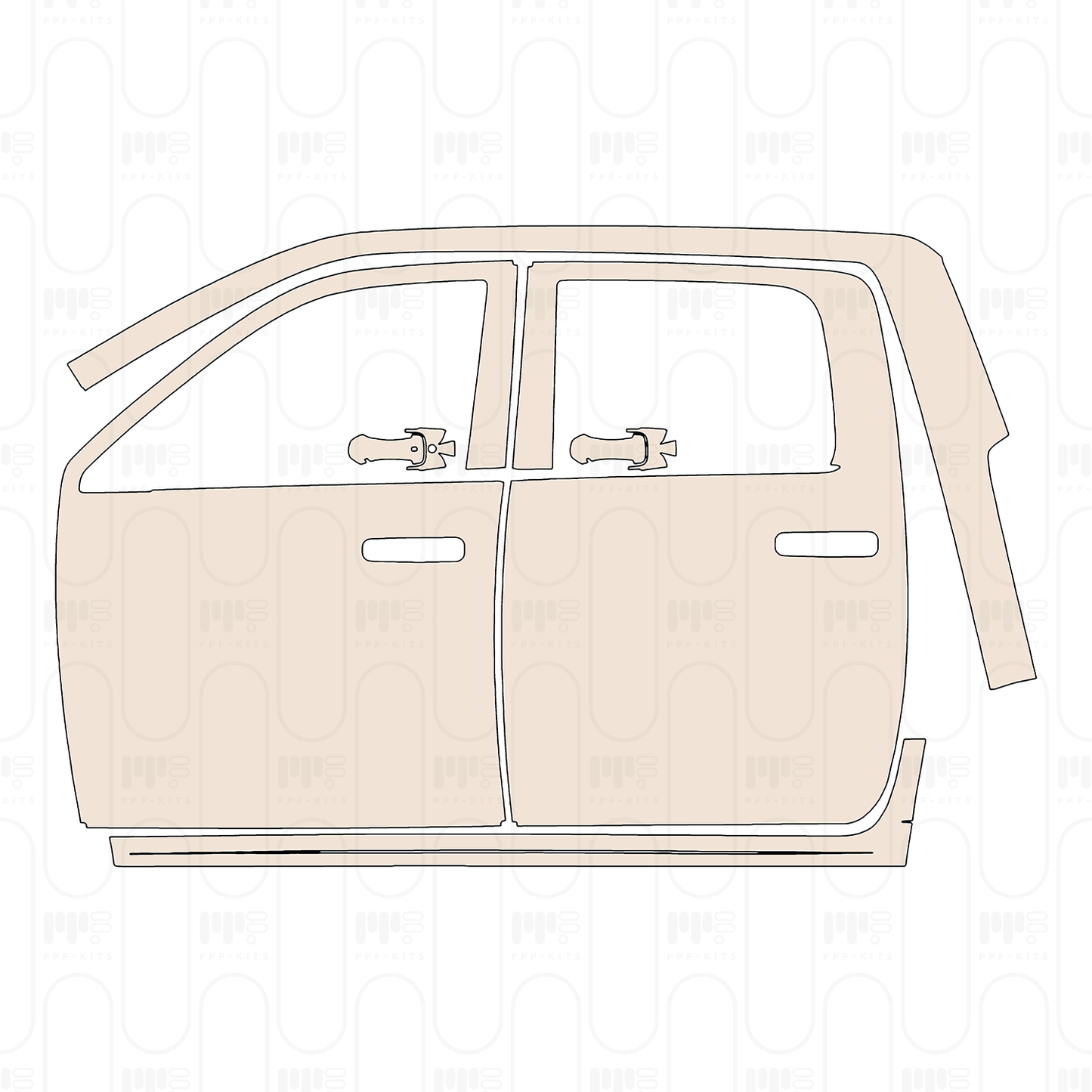 Pre-Cut PPF RAM Trucks 3500 Laramie 2024