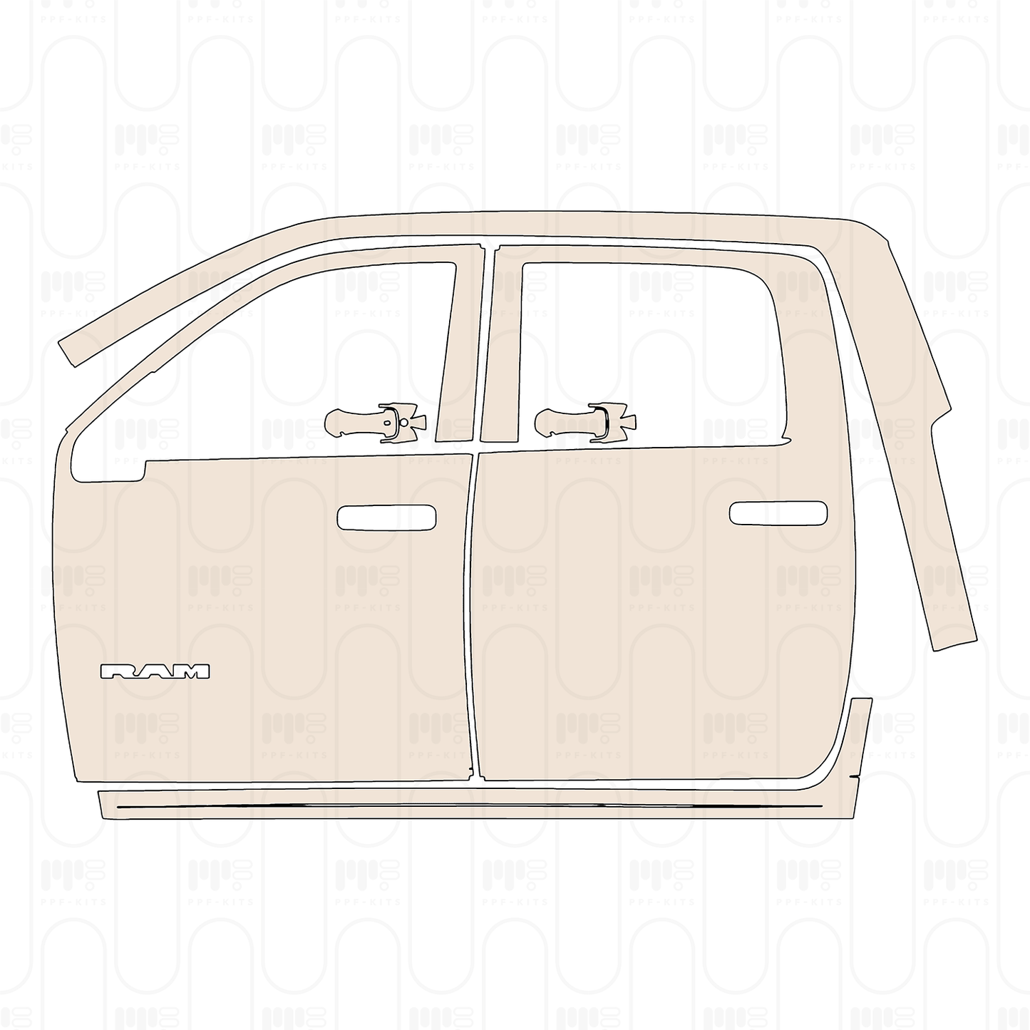 Pre-Cut PPF RAM Trucks 3500 Laramie 2024