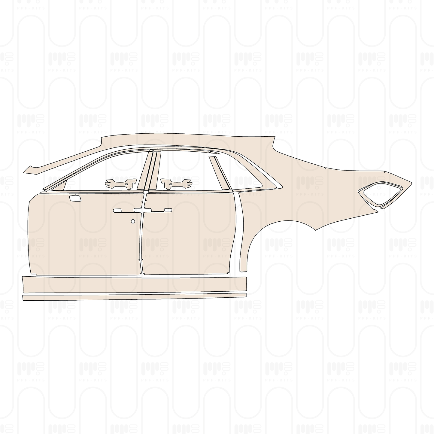 Pre-Cut PPF Rolls-Royce Ghost Standard Wheelbase 2022