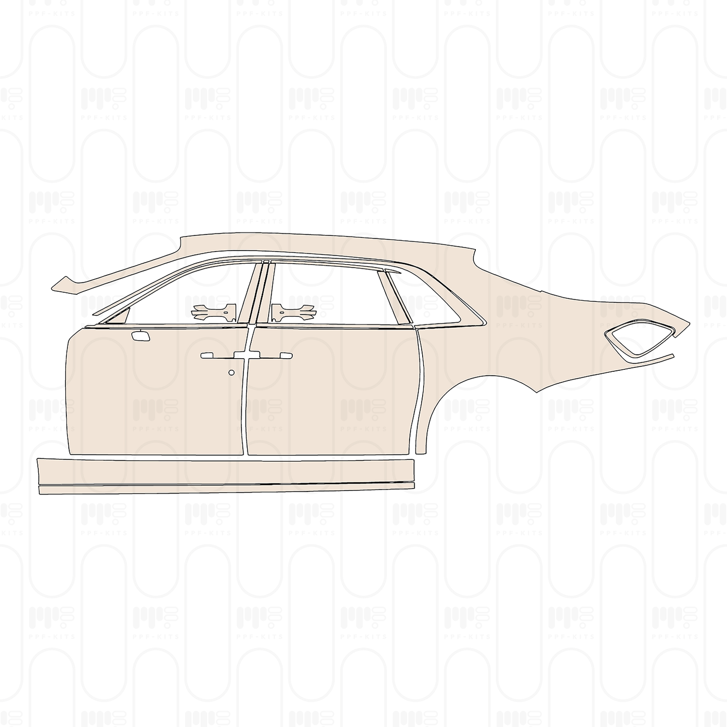 Pre-Cut PPF Rolls-Royce Ghost Extended Wheelbase 2021