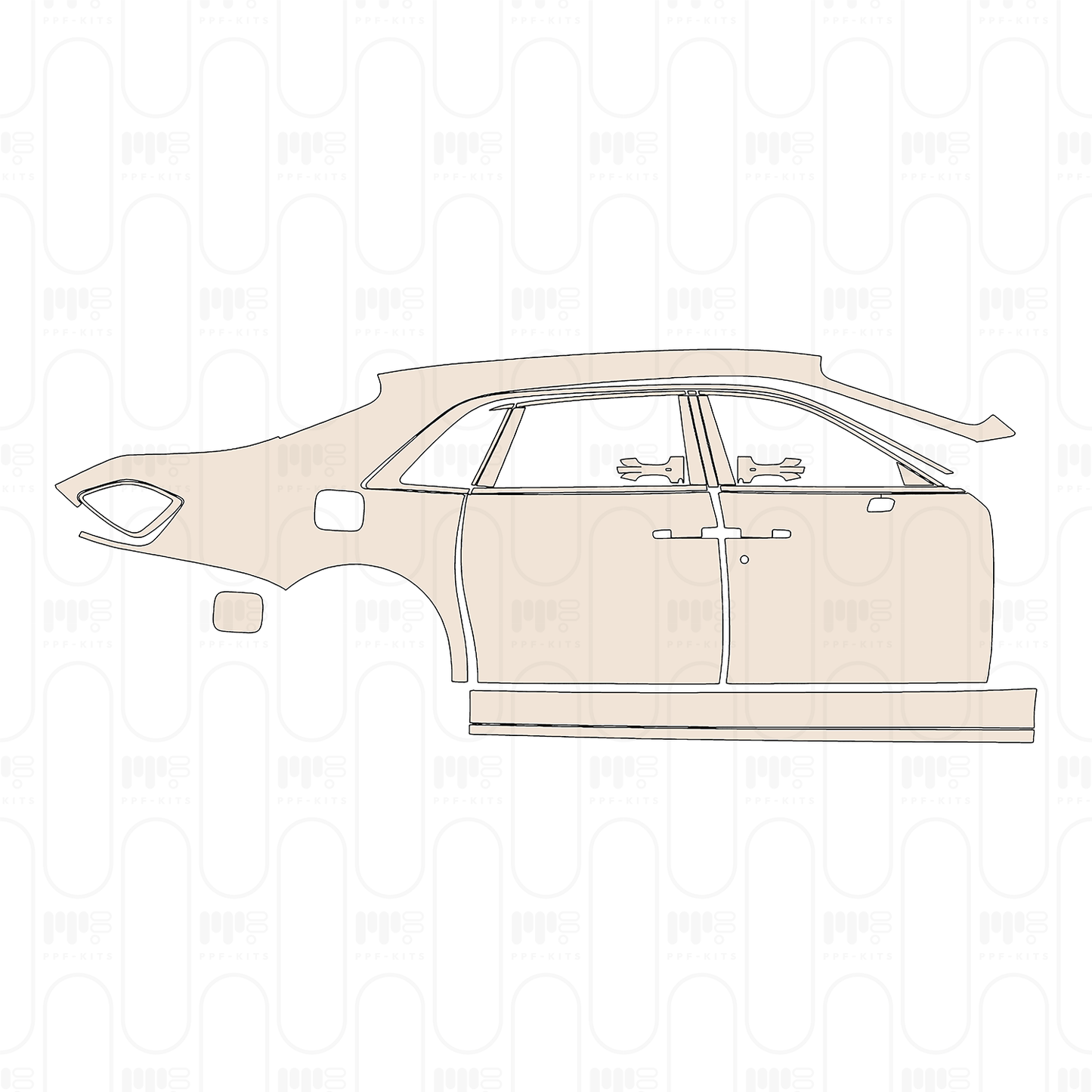 Pre-Cut PPF Rolls-Royce Ghost Extended Wheelbase 2021