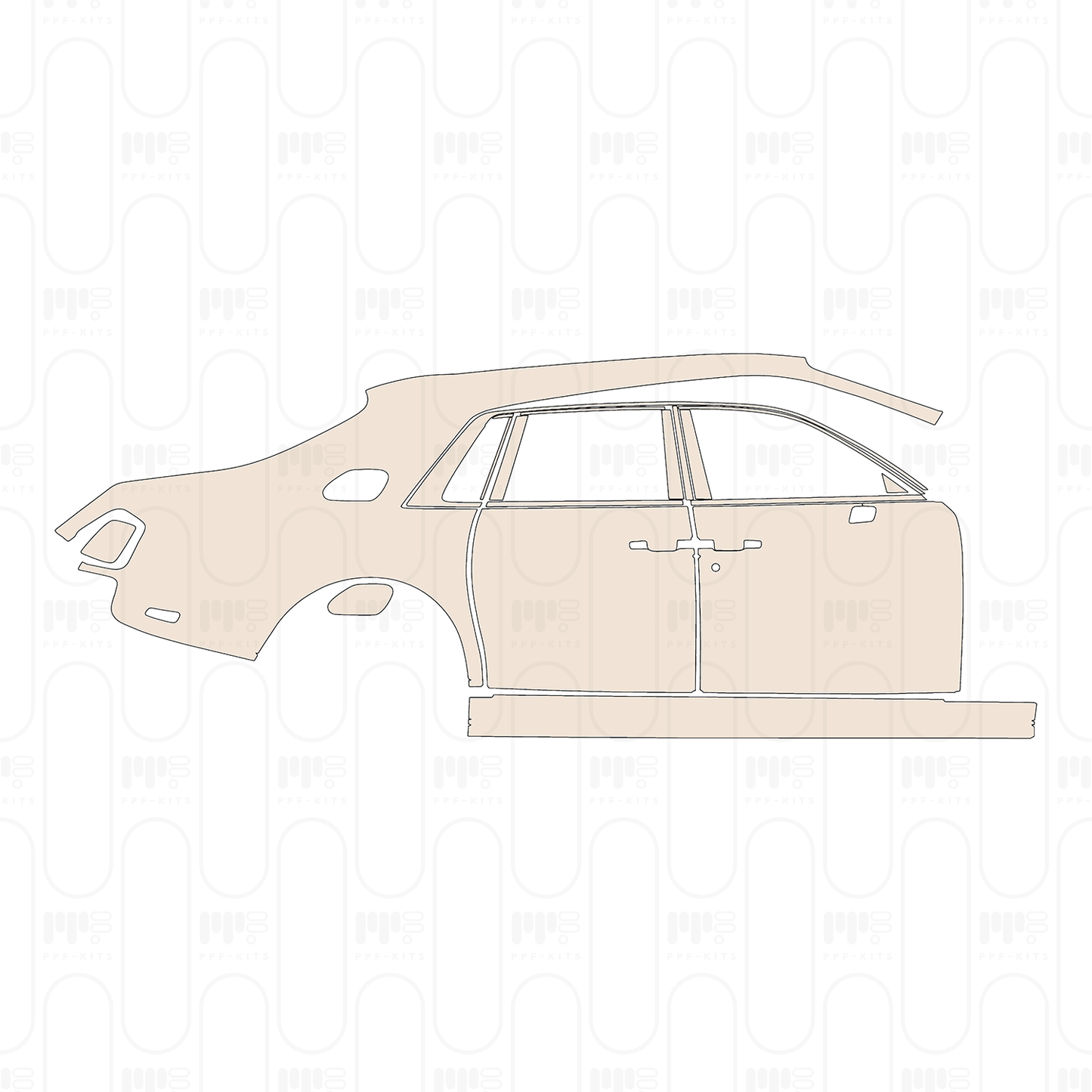 Pre-Cut PPF Rolls-Royce Phantom Sedan Standard Wheelbase 2021