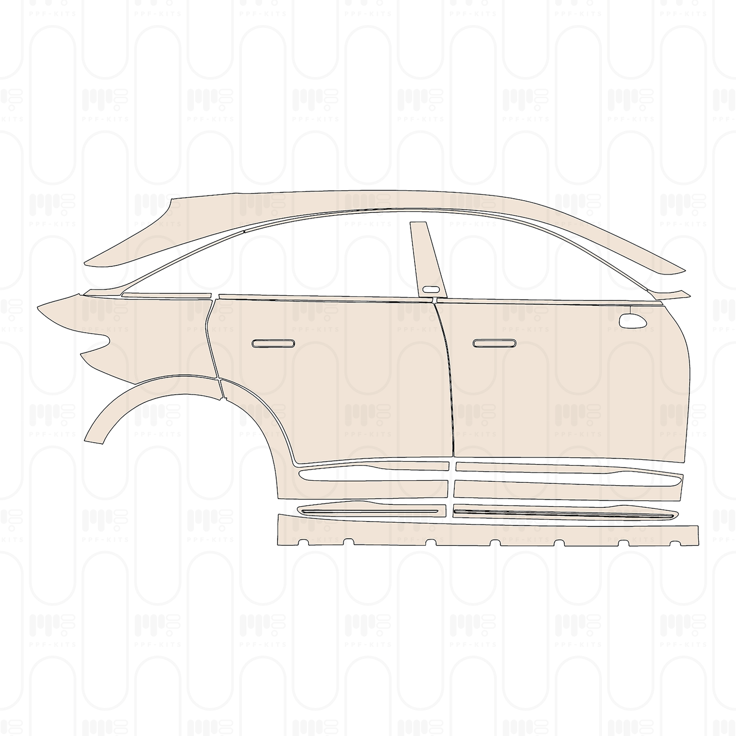 Pre-Cut PPF Smart #3 Base 2025
