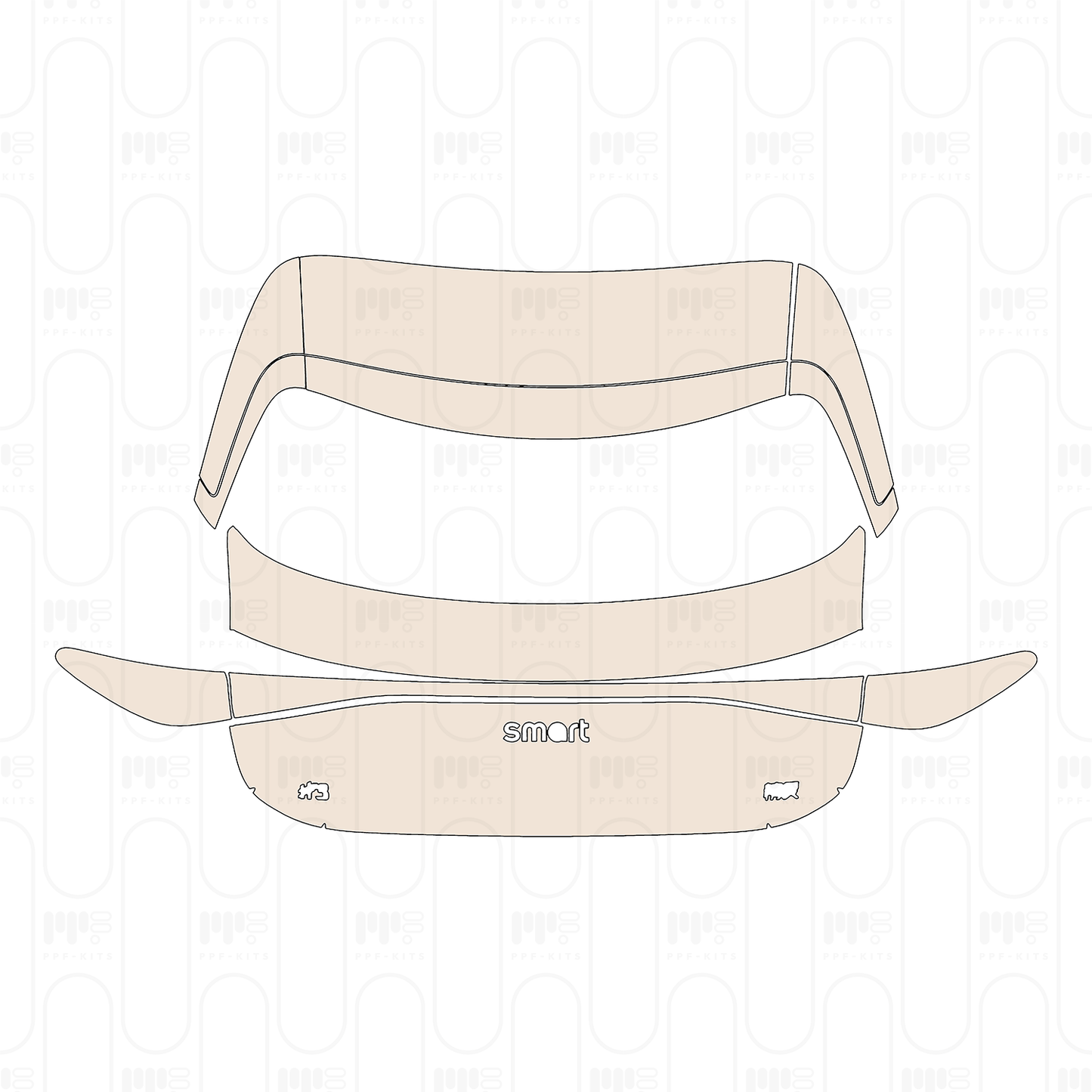 Pre-Cut PPF Smart #3 Base 2025