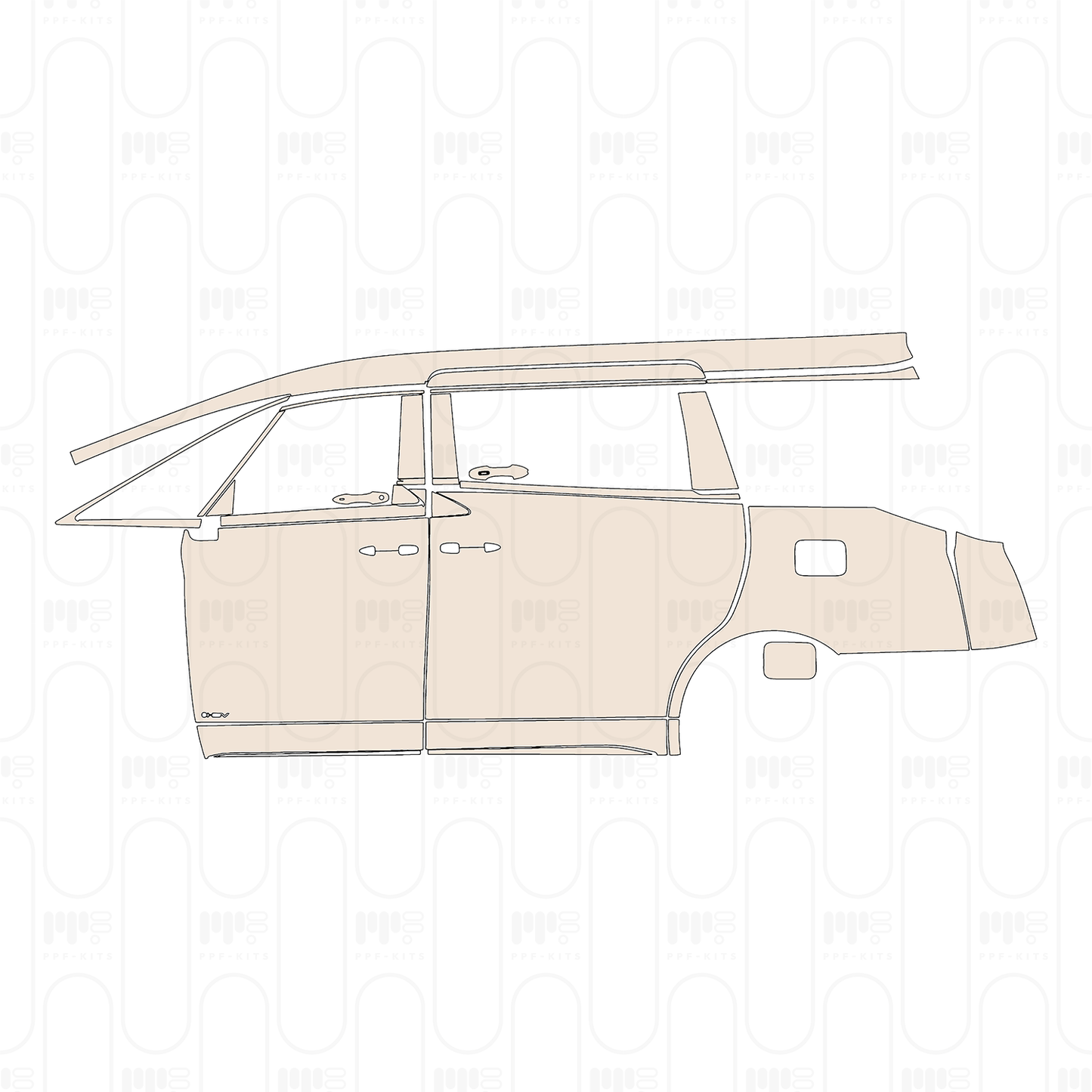 Pre-Cut PPF Toyota Alphard 2024