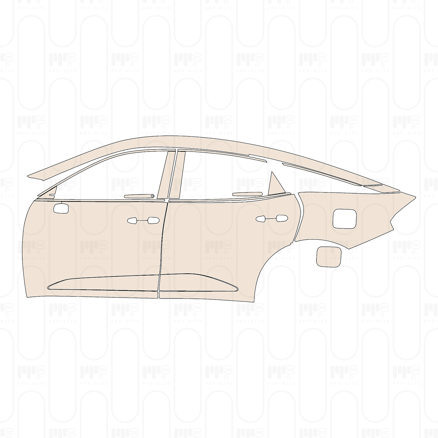 Pre-Cut PPF Toyota Crown 2023