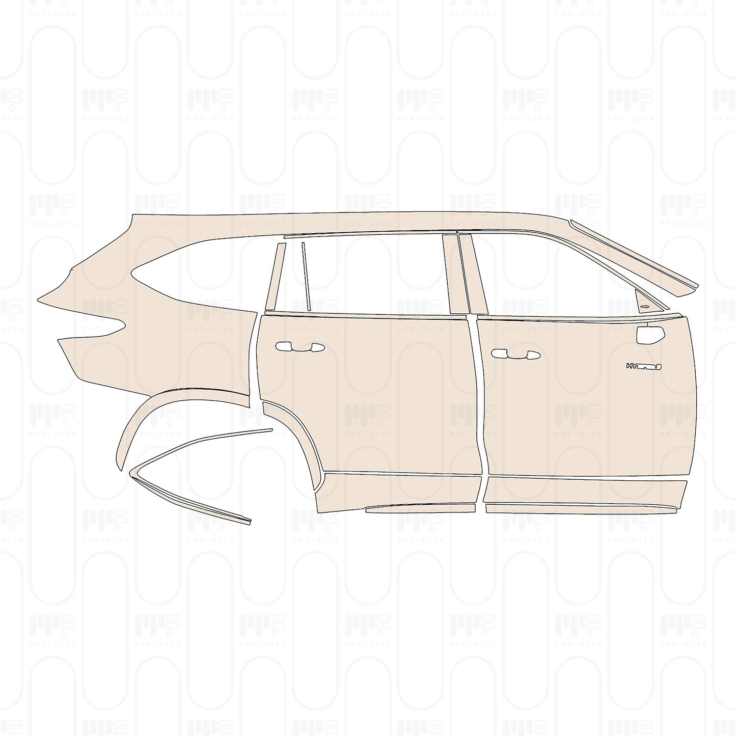 Pre-Cut PPF Toyota Crown Kluger 2023