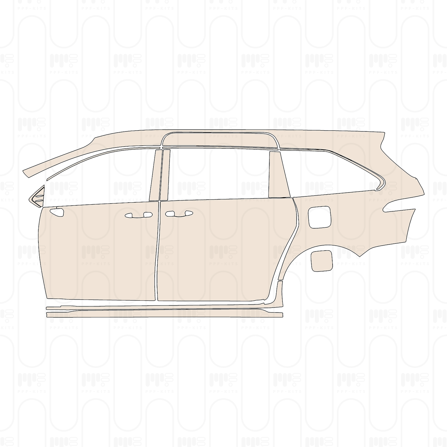 Pre-Cut PPF Toyota Sienna Platinum 2023