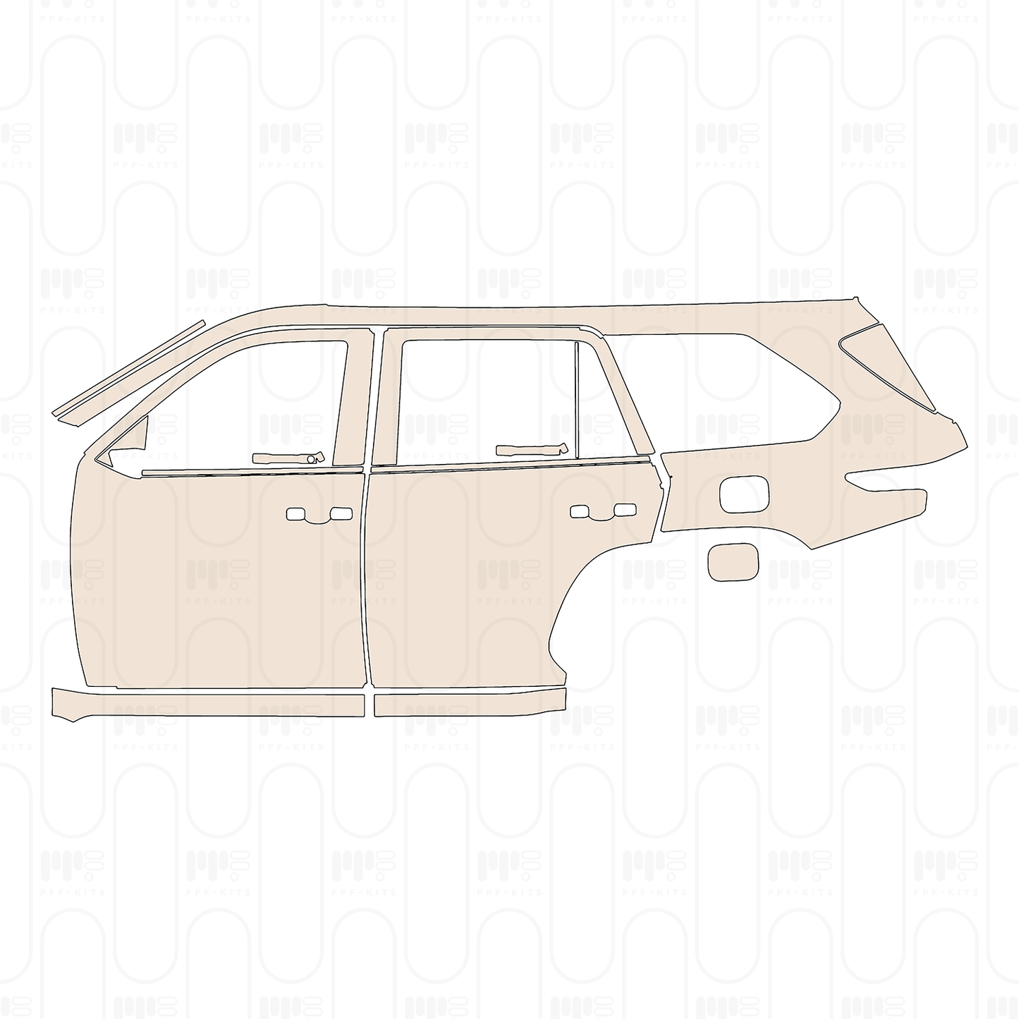 Pre-Cut PPF Toyota Sequoia TRD Pro 2023
