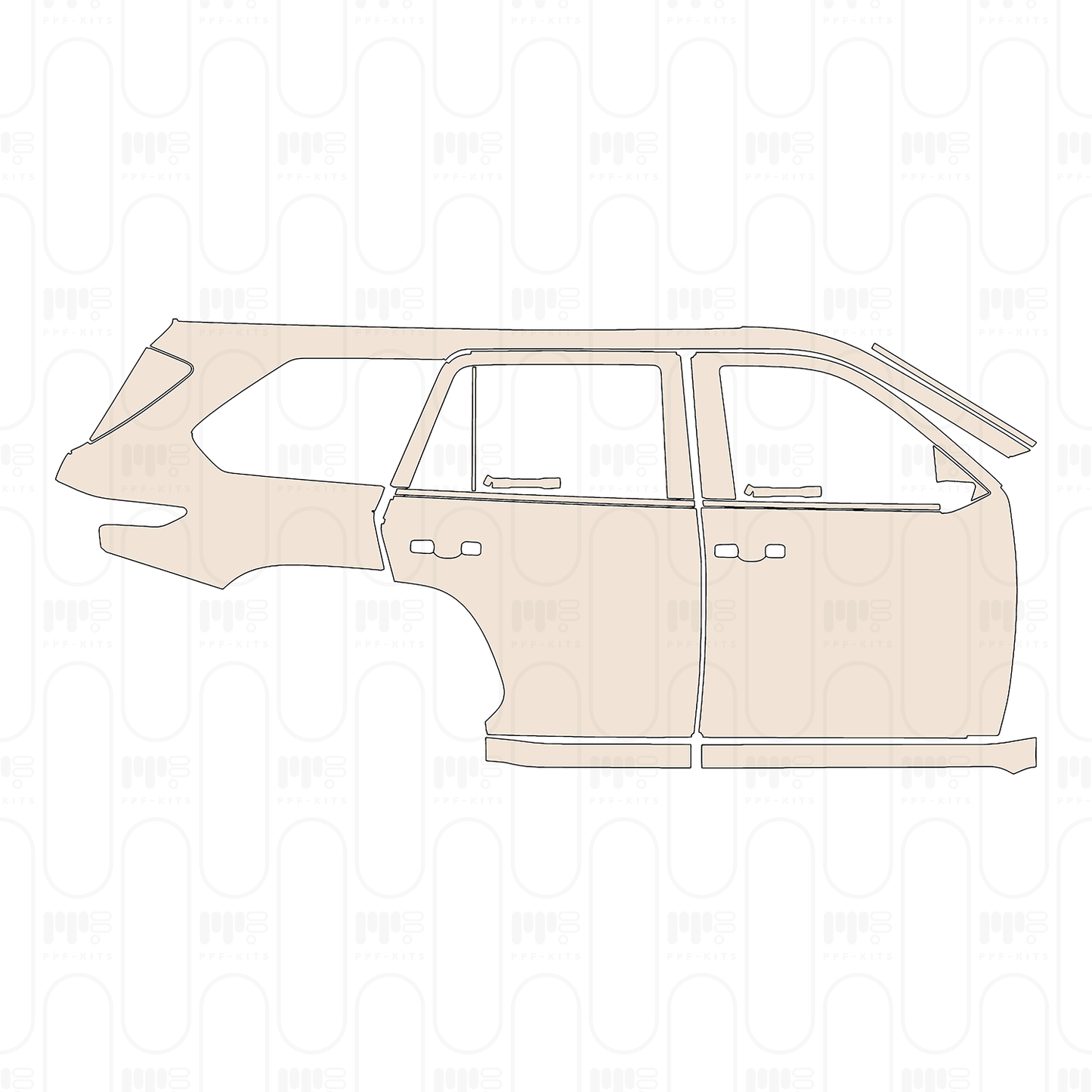 Pre-Cut PPF Toyota Sequoia TRD Pro 2023