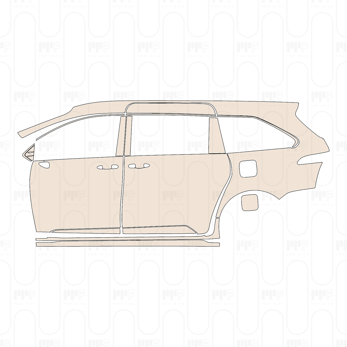 Pre-Cut PPF Toyota Sienna Platinum 2023