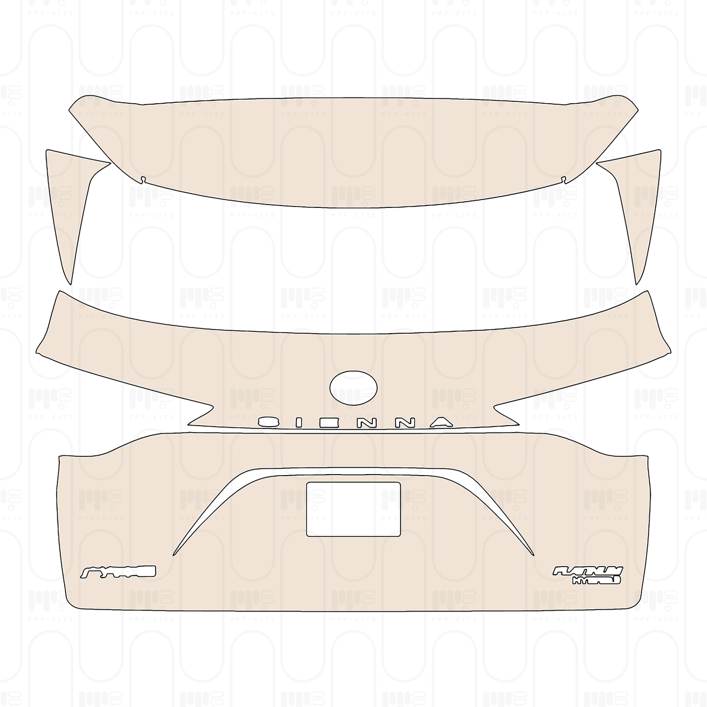 Pre-Cut PPF Toyota Sienna Platinum 2023
