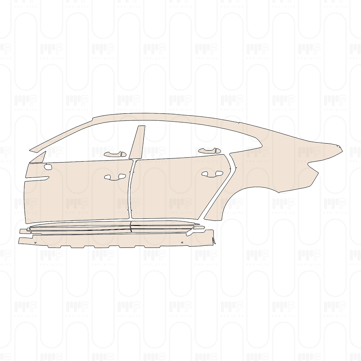 Pre-Cut PPF Volkswagen CC Sedan 2023