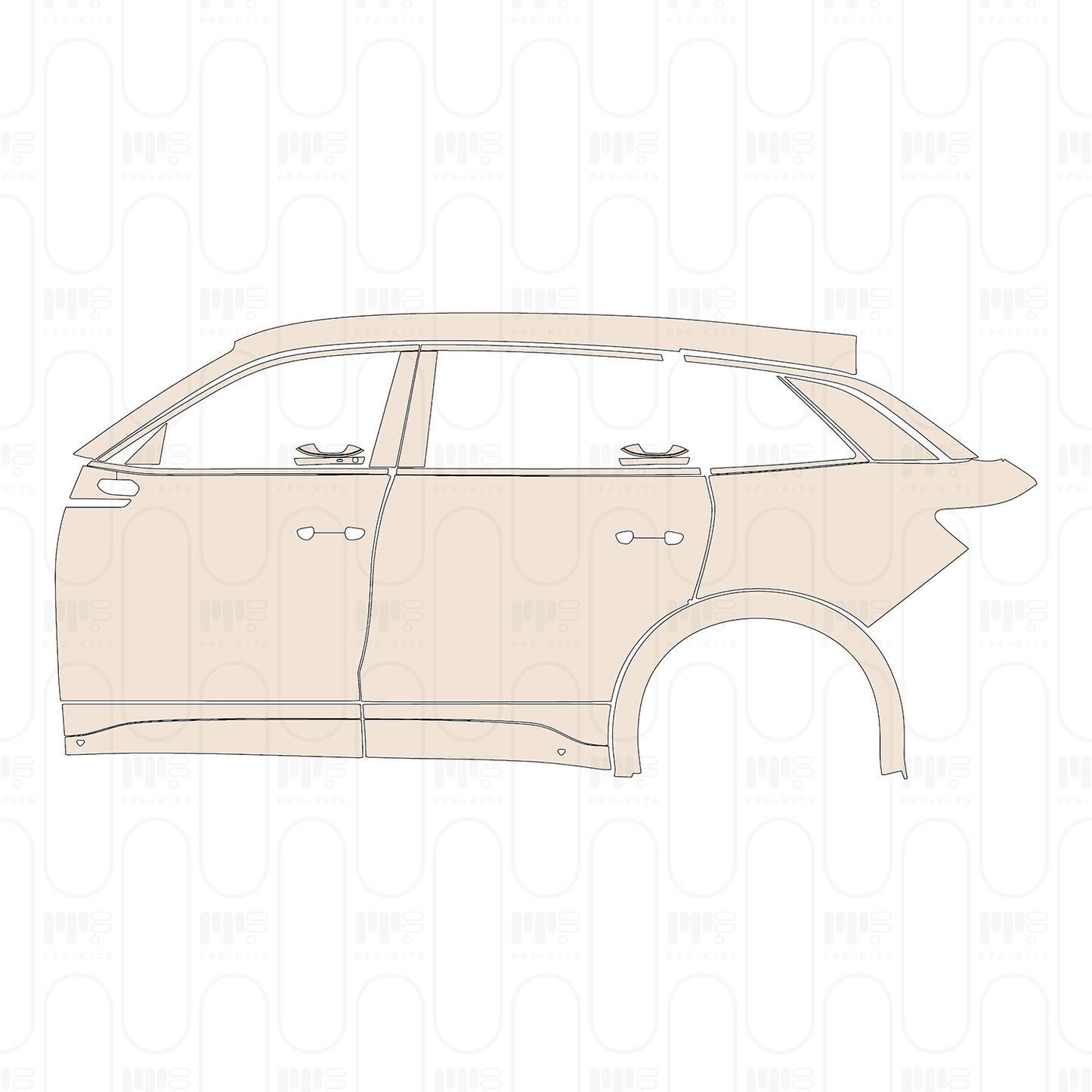 Pre-Cut PPF Volkswagen Tavendor R-Line 2023