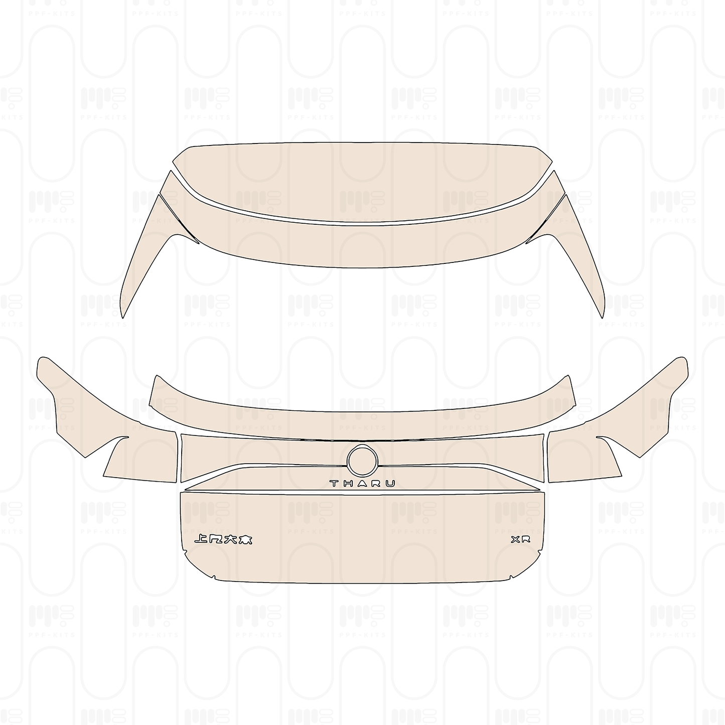Pre-Cut PPF Volkswagen Tharu 2025