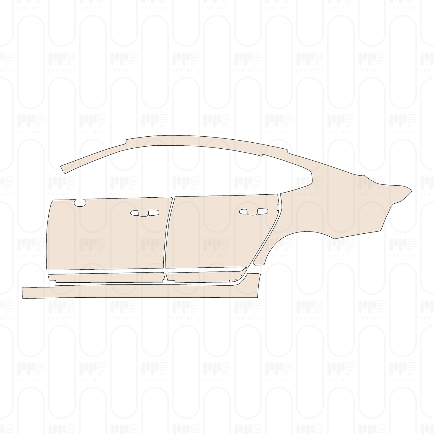 Pre-Cut PPF Volvo S90 Standard Wheelbase Inscription 2023