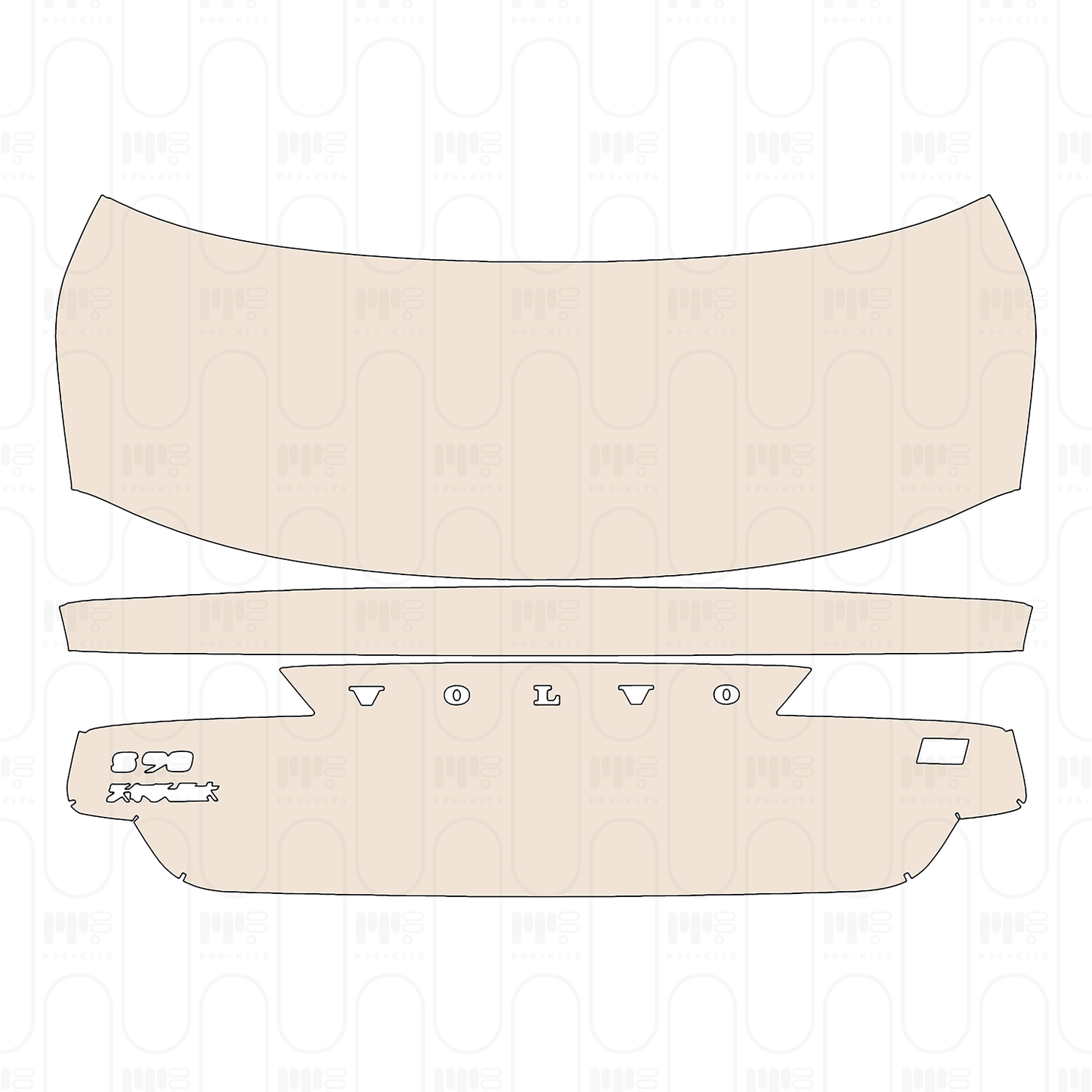 Pre-Cut PPF Volvo S90 Recharge Standard Wheelbase Inscription 2023