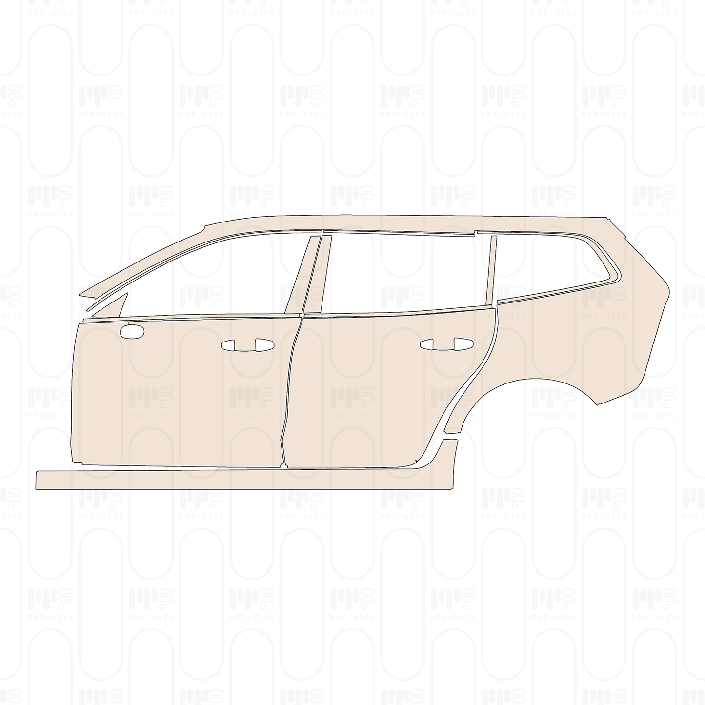 Pre-Cut PPF Volvo V60 Momentum 2023