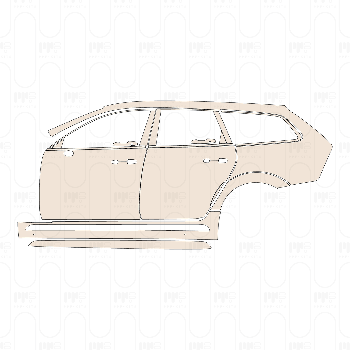 Pre-Cut PPF Volvo V90 Cross Country 2023