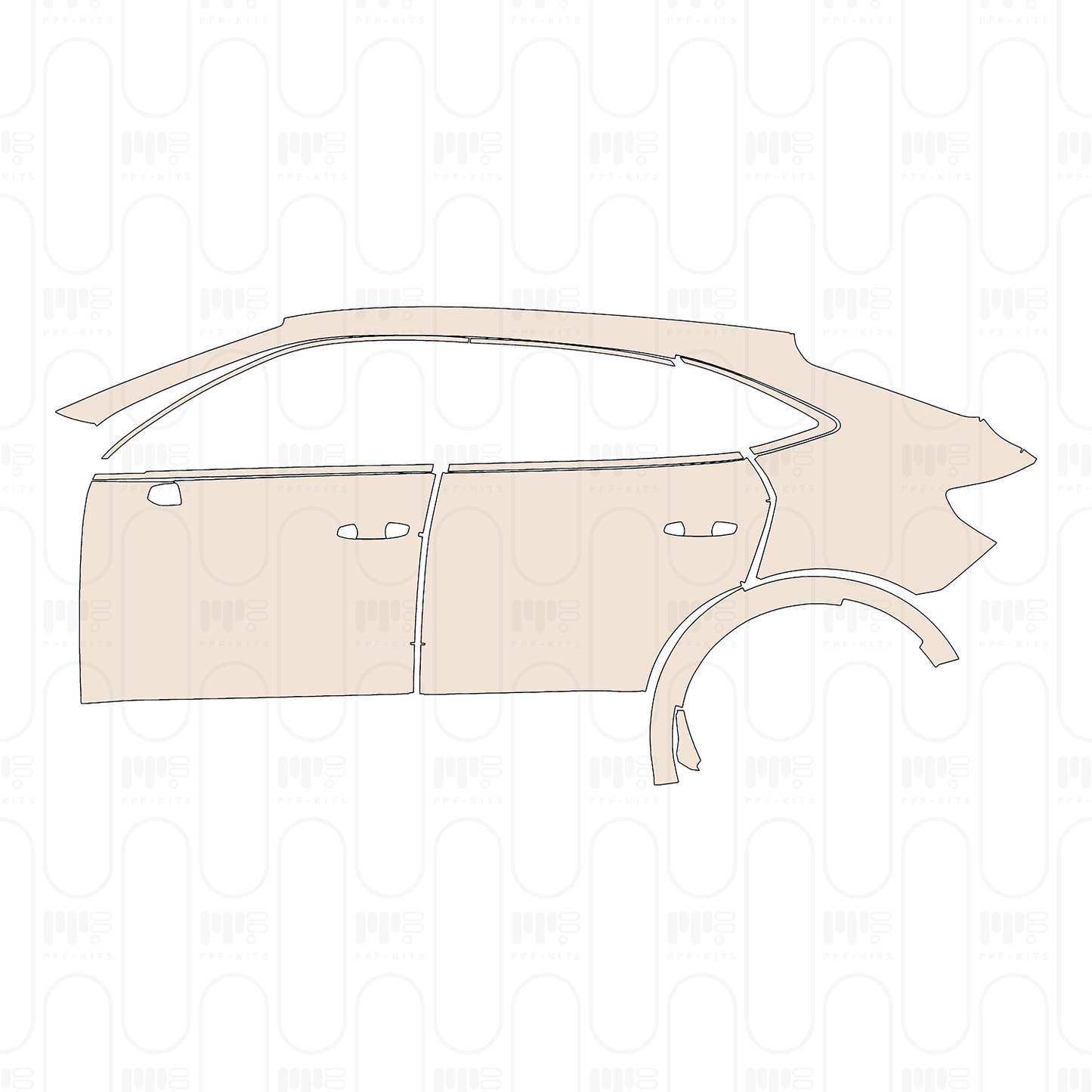 Pre-Cut PPF Audi Q3 Sportback Base 2022
