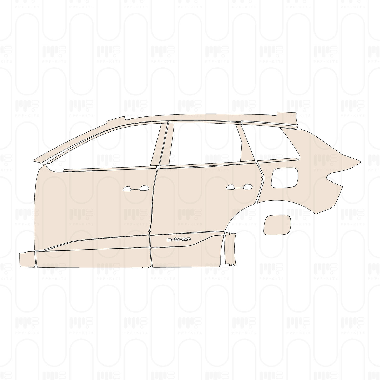 Pre-Cut PPF Audi Q6 e-tron SUV Base 2024