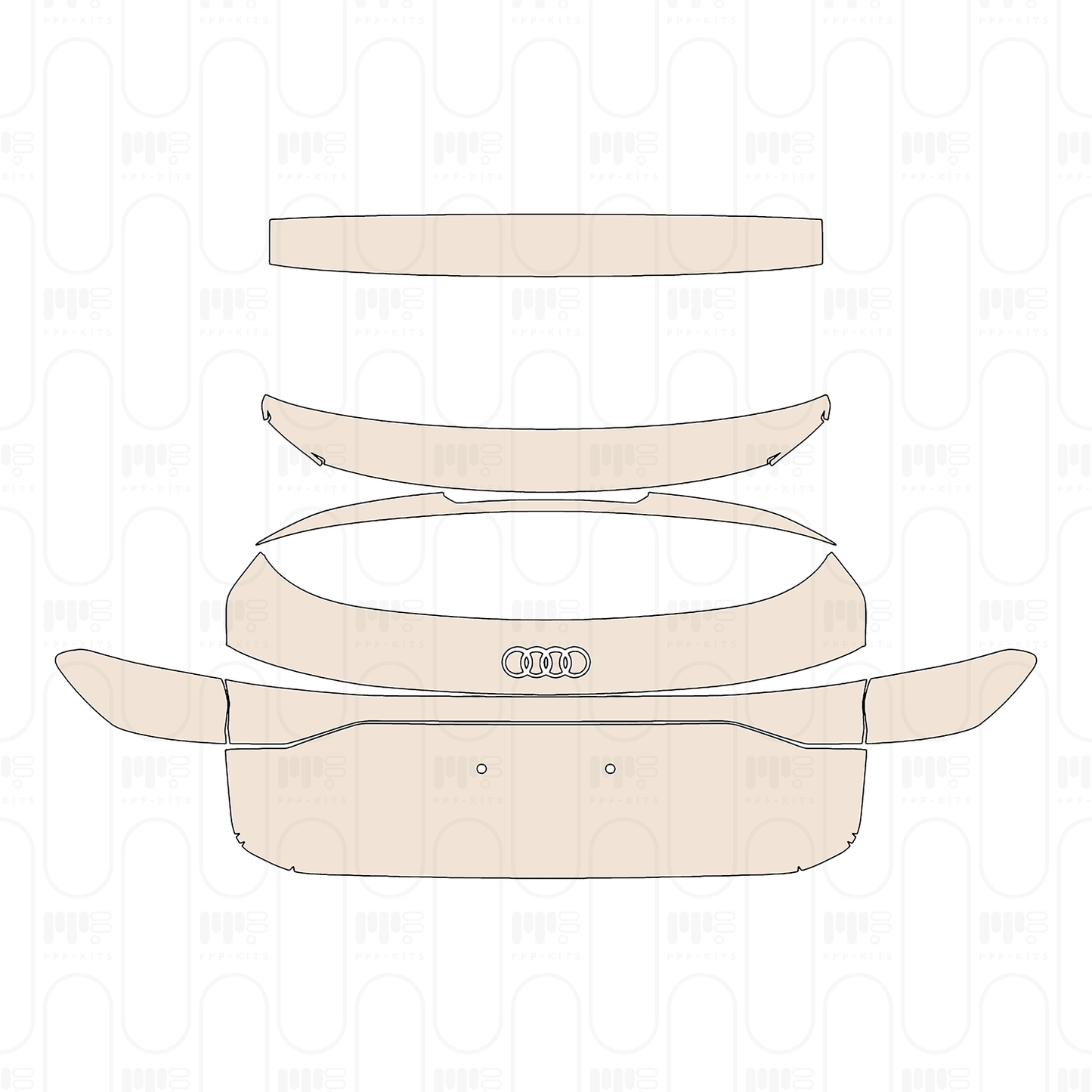 Pre-Cut PPF Audi Q6 e-tron Sportback SQ6 e-tron 2024