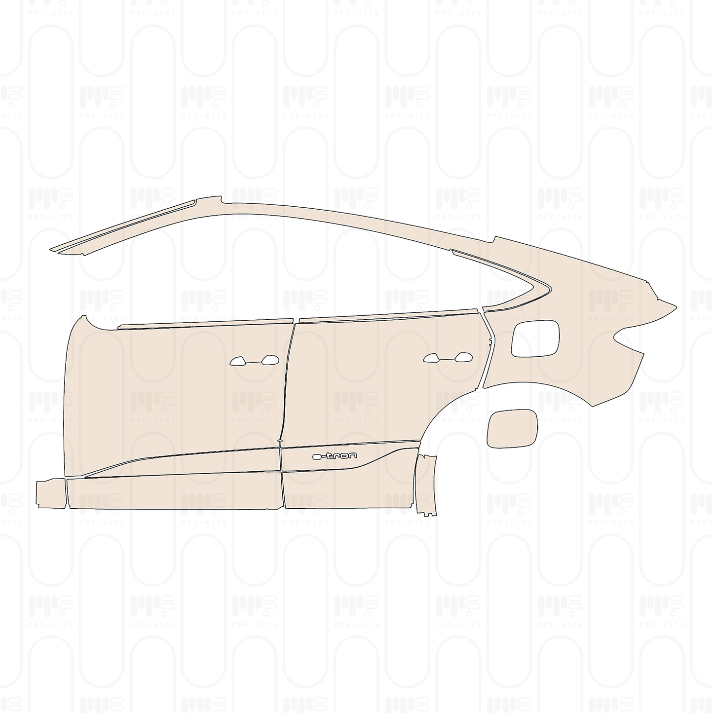 Pre-Cut PPF Audi Q6 e-tron Sportback Base 2024