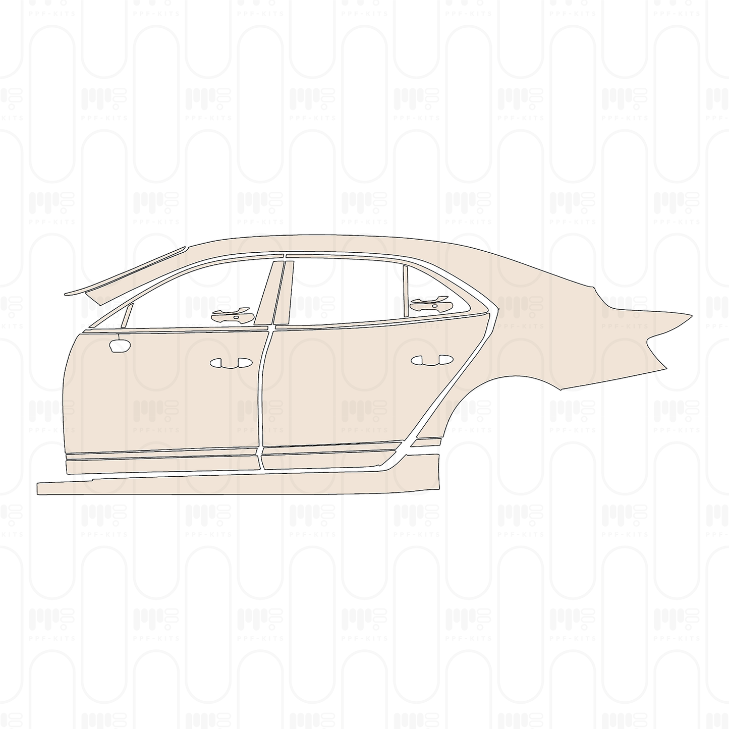 Pre-Cut PPF Bentley Flying Spur V8 2022