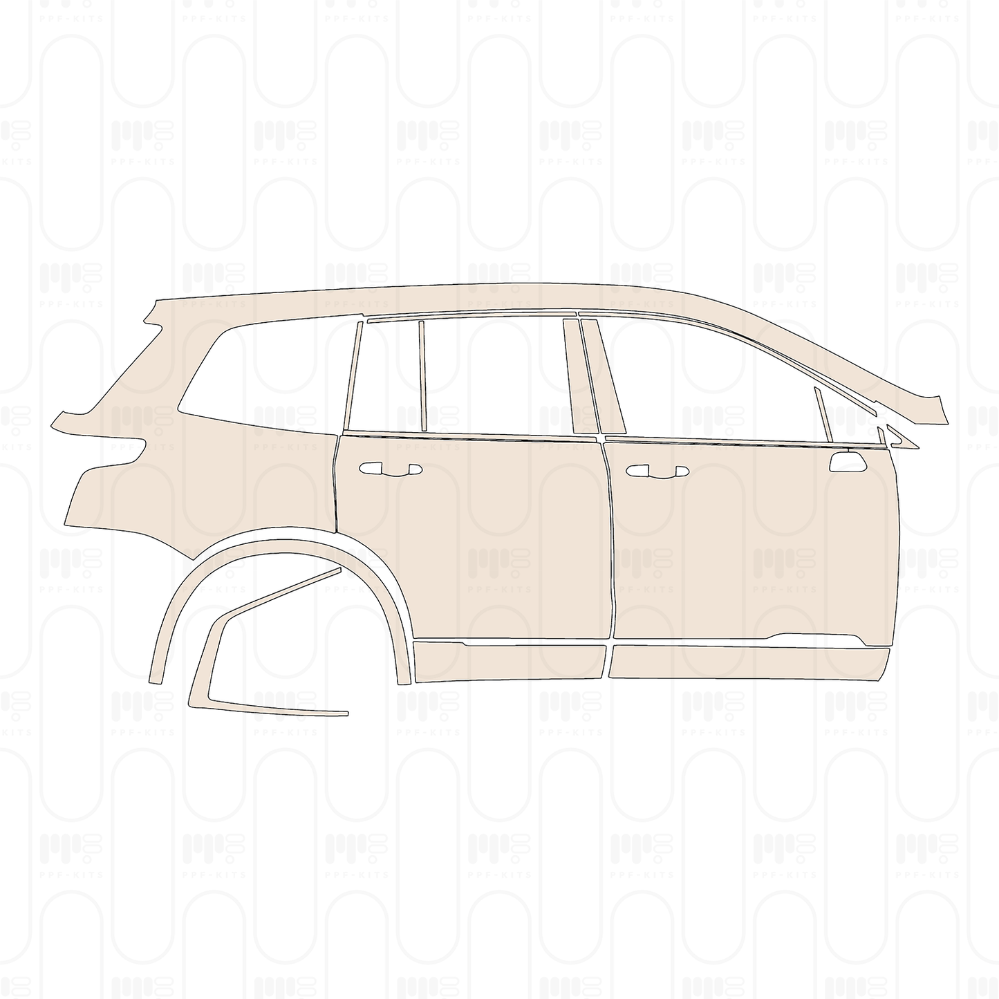 Pre-Cut PPF Cadillac XT6 Luxury 2022