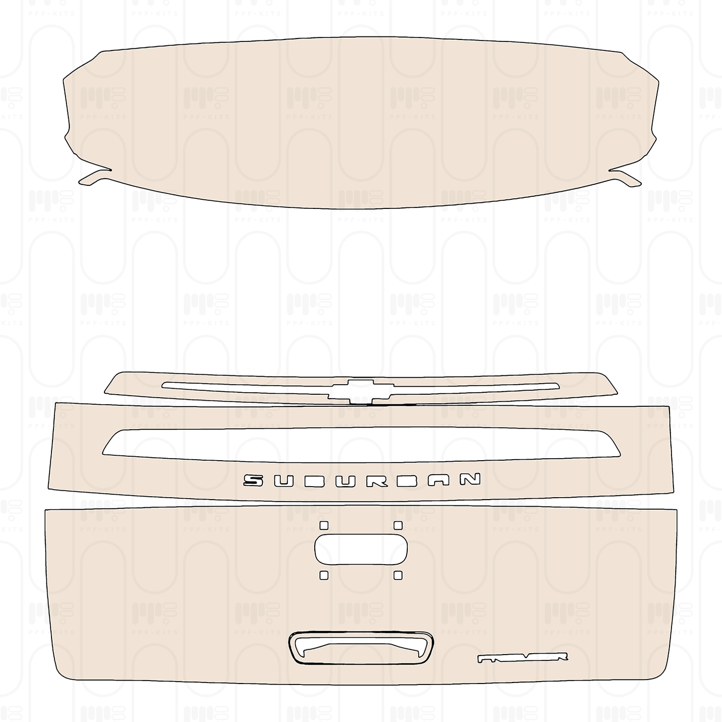 Pre-Cut PPF Chevrolet Suburban Premier 2022