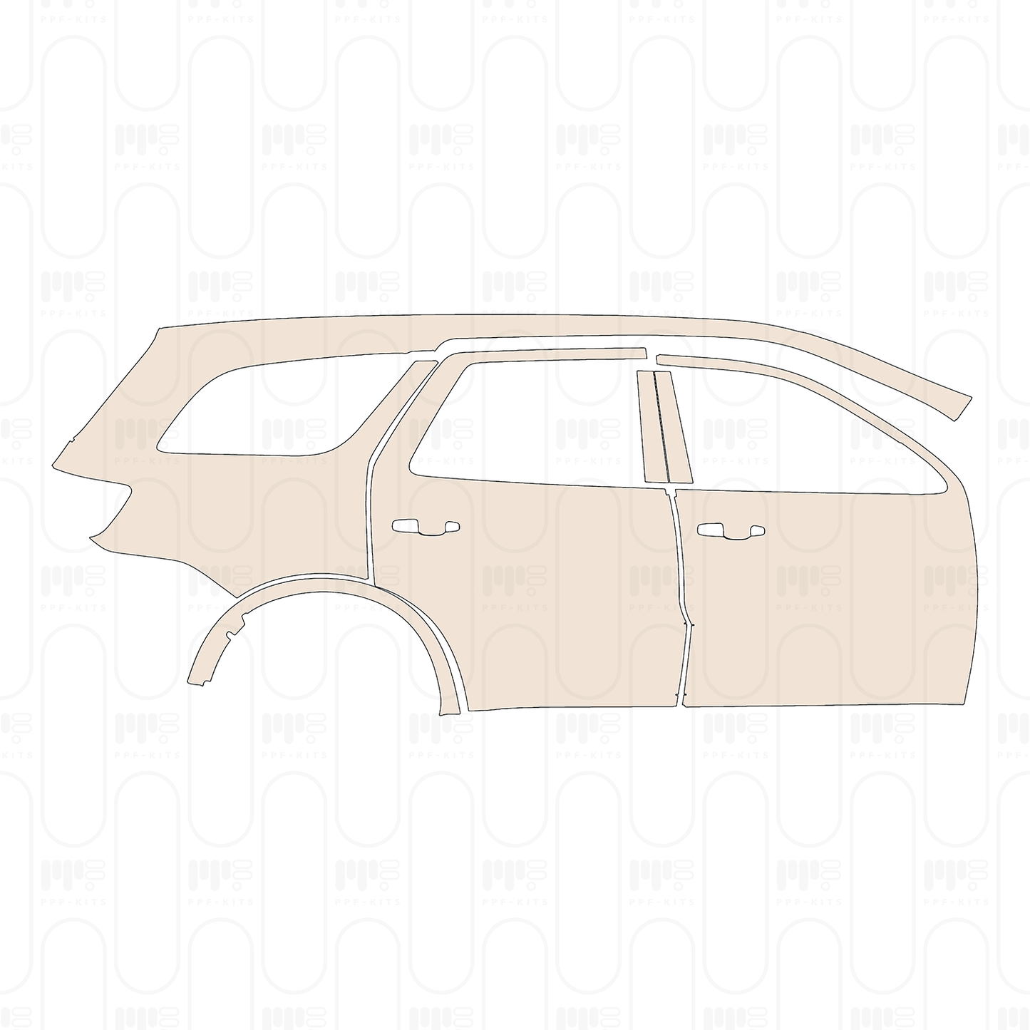 Pre-Cut PPF Dodge Durango CITADEL 2022