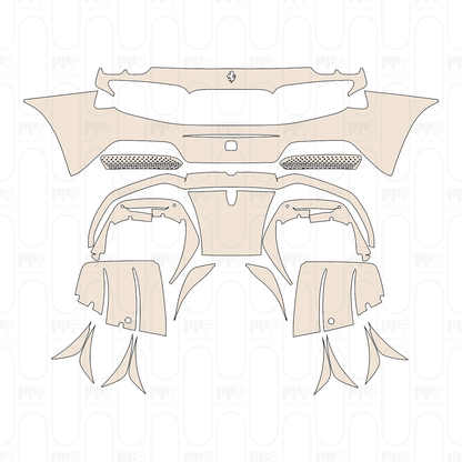 Pre-Cut PPF Ferrari 296 GTB 2022