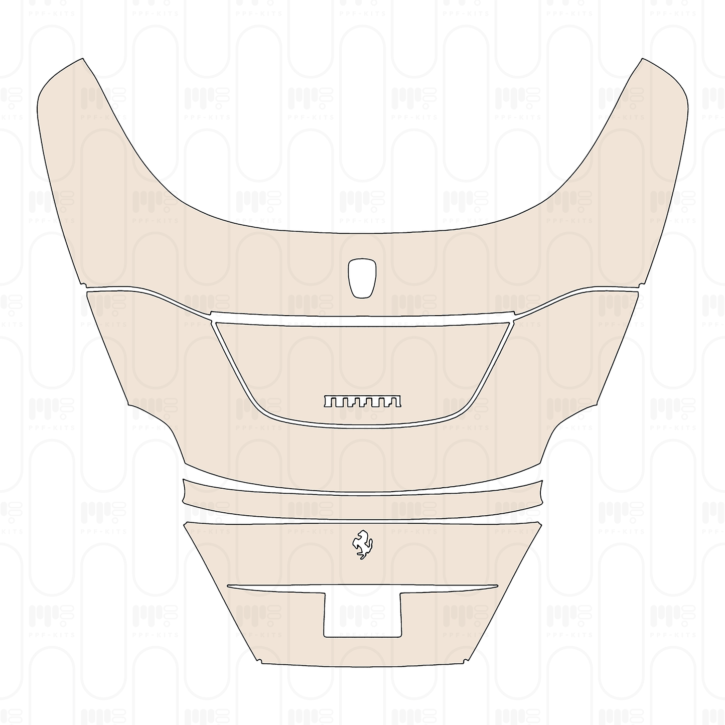 Pre-Cut PPF Ferrari Roma Spider 2023