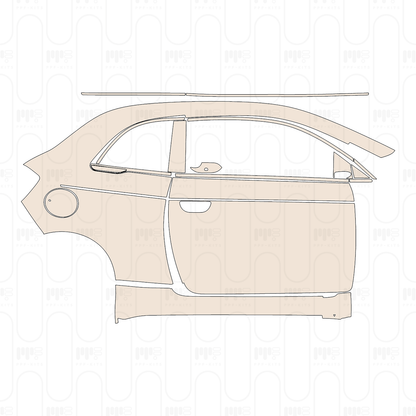 Pre-Cut PPF Fiat 500e 2 door La Prima Coupe 2022