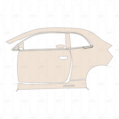 Pre-Cut PPF Fiat 500e 2 door Abarth Coupe 2022