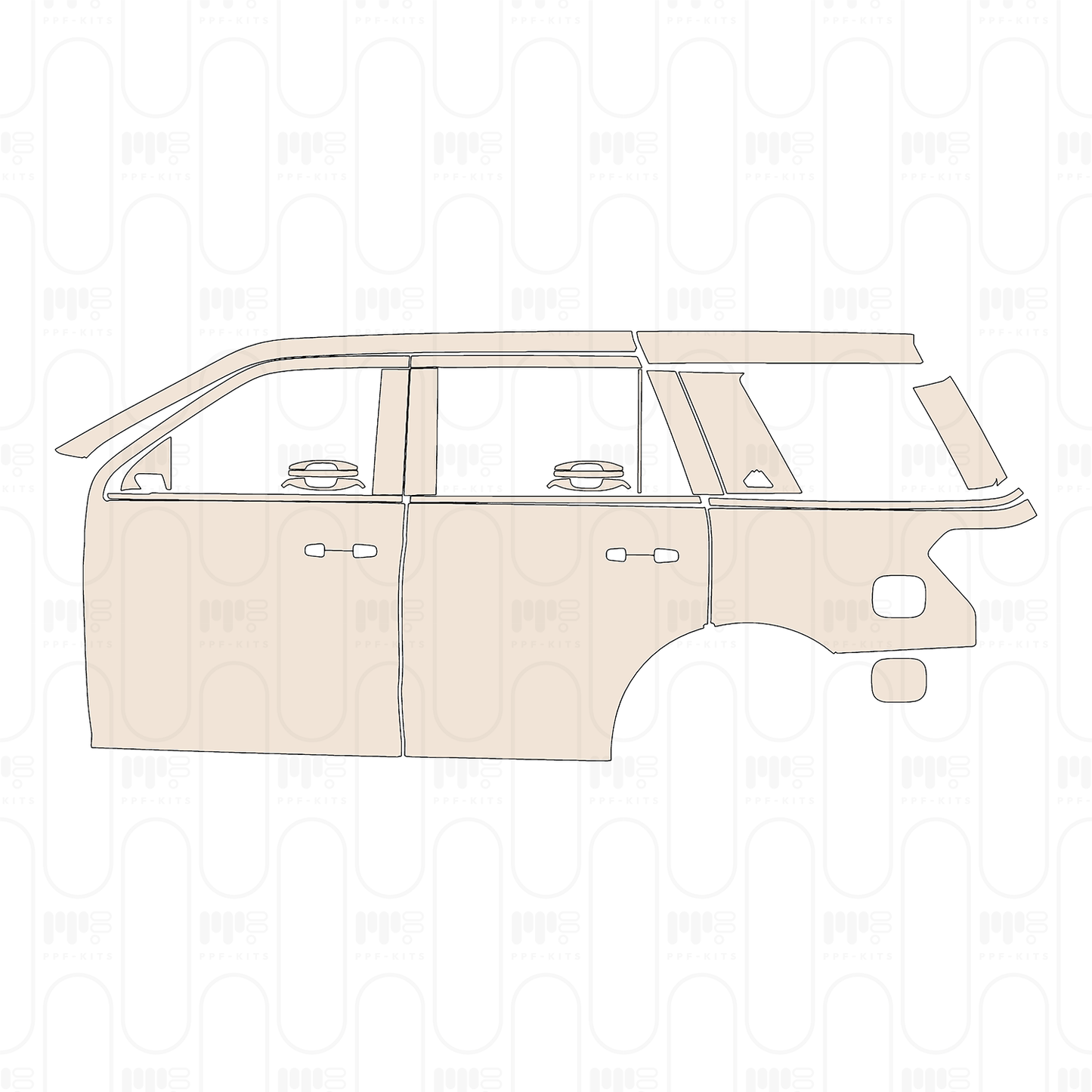 Pre-Cut PPF Ford Expedition Standard Wheelbase Timberline 2022