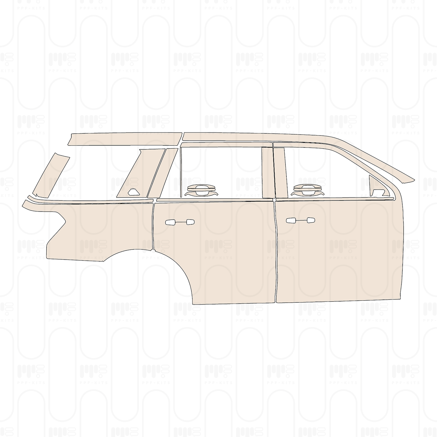 Pre-Cut PPF Ford Expedition Standard Wheelbase Timberline 2022