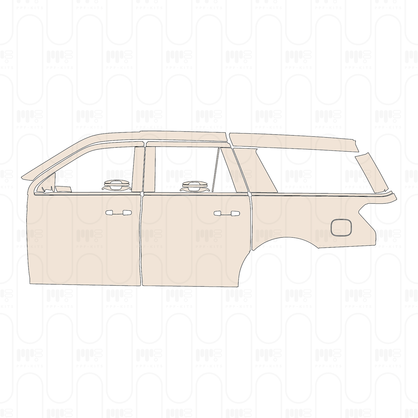 Pre-Cut PPF Ford Expedition Extended Wheelbase XLT 2022