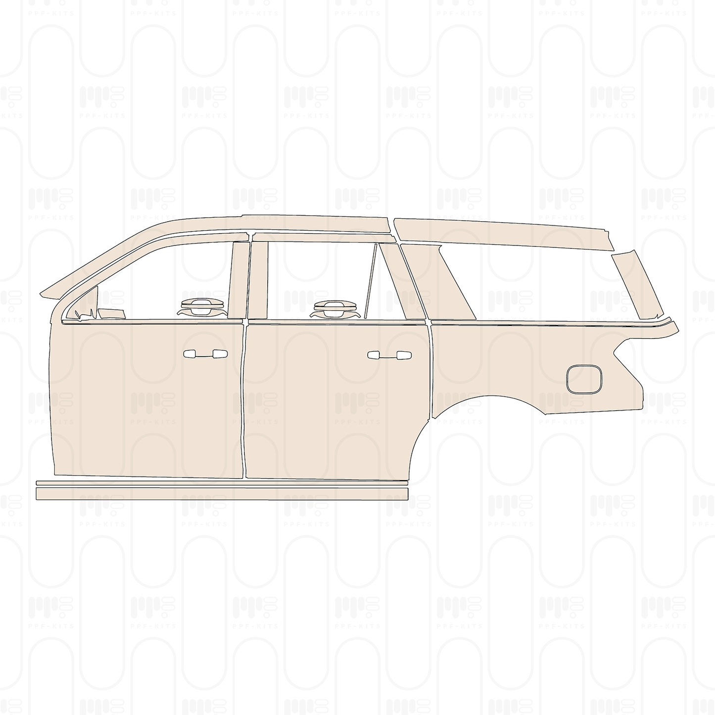 Pre-Cut PPF Ford Expedition Extended Wheelbase Platinum 2022