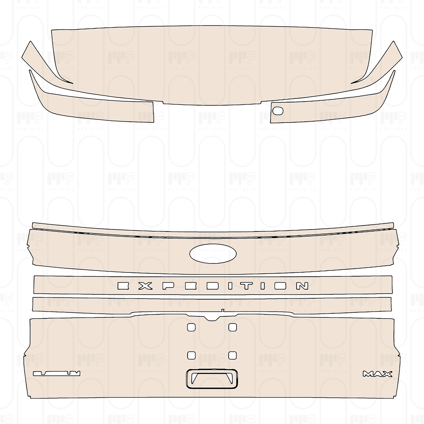 Pre-Cut PPF Ford Expedition Extended Wheelbase Platinum 2022