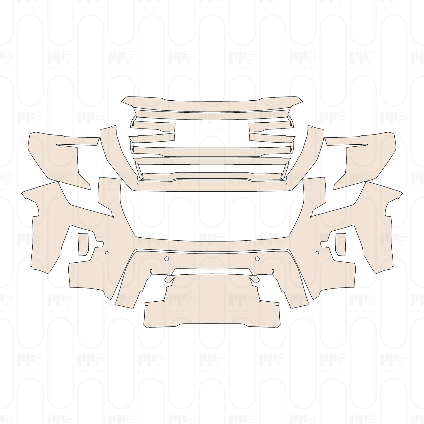 Pre-Cut PPF GMC Yukon AT4 2022