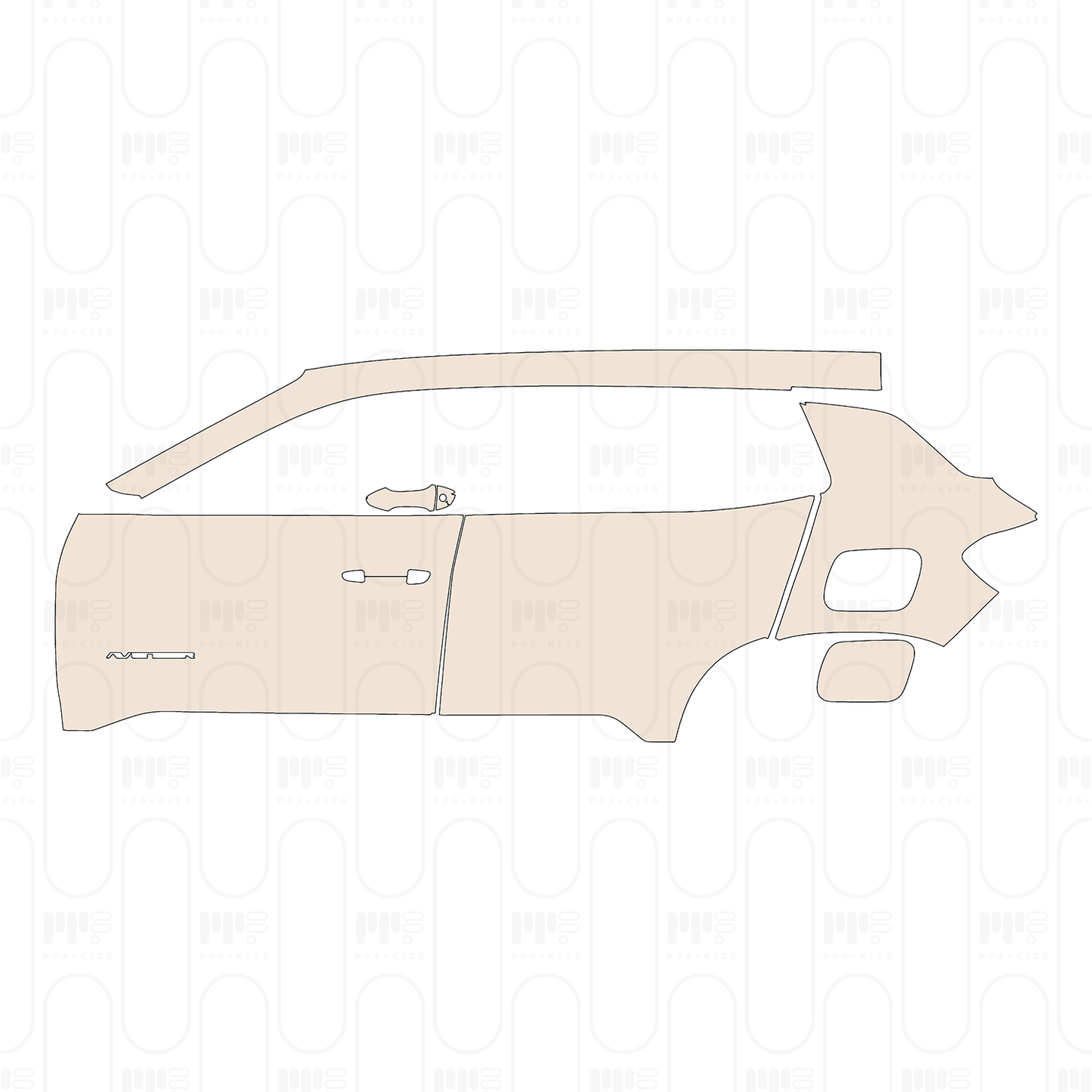 Pre-Cut PPF JEEP Avenger Petrol 2024
