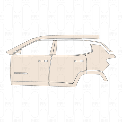 Pre-Cut PPF JEEP Compass Limited 2022