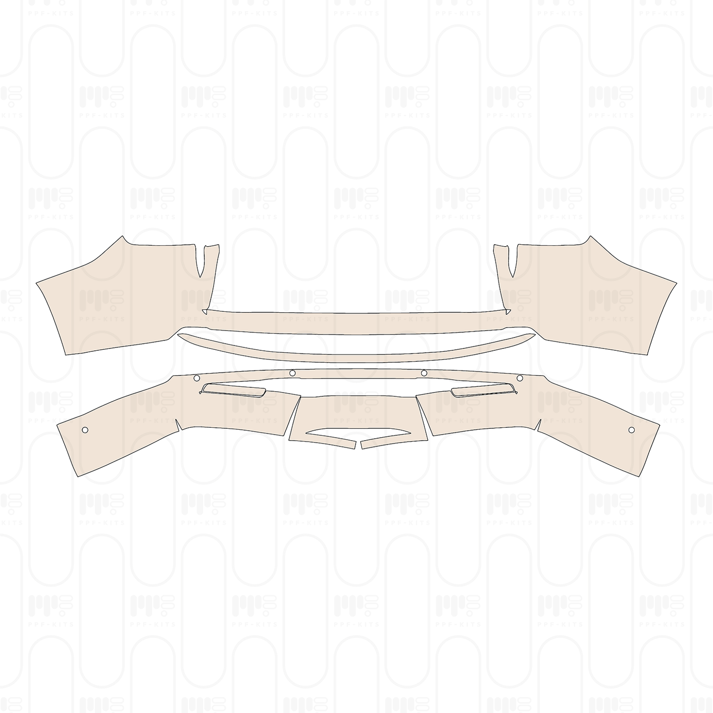 Pre-Cut PPF JEEP Grand Wagoneer Standard Wheelbase Series II 2022