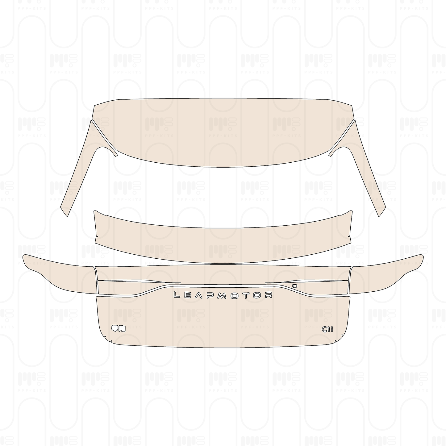 Pre-Cut PPF Leapmotor C11 Range Extended 2023