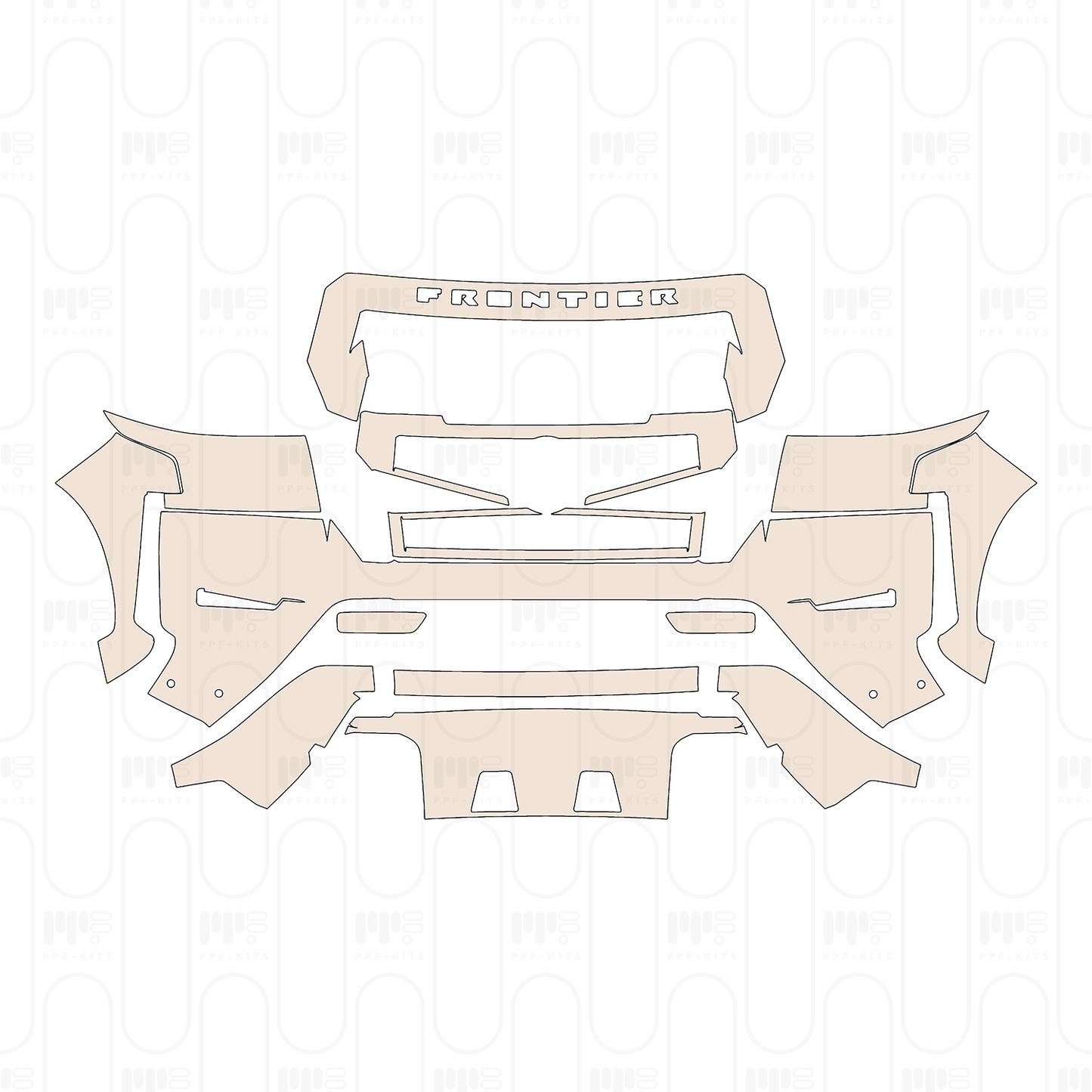 Pre-Cut PPF Nissan Frontier Crew Cab Pro-4X 2022