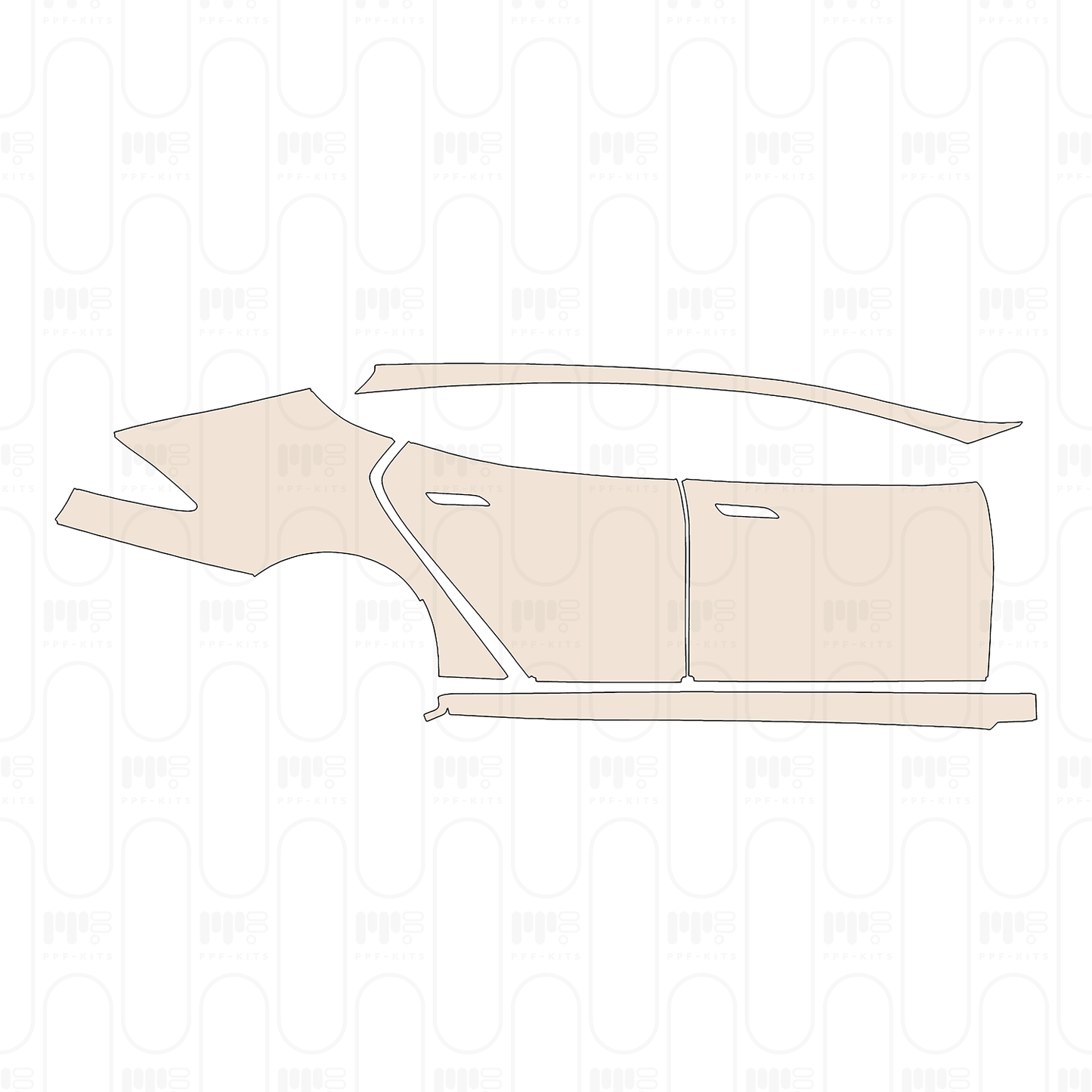 Pre-Cut PPF Tesla Model S Plaid 2023