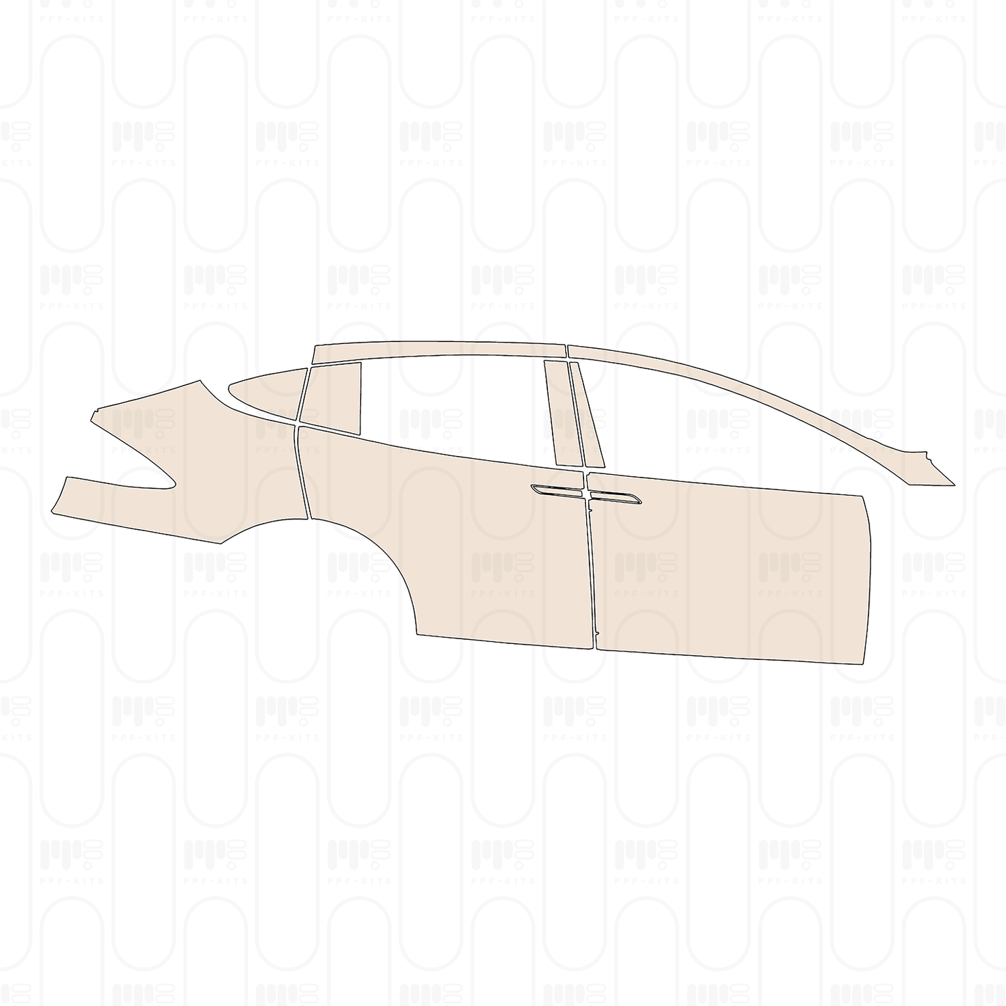 Pre-Cut PPF Tesla Model X Plaid 2023